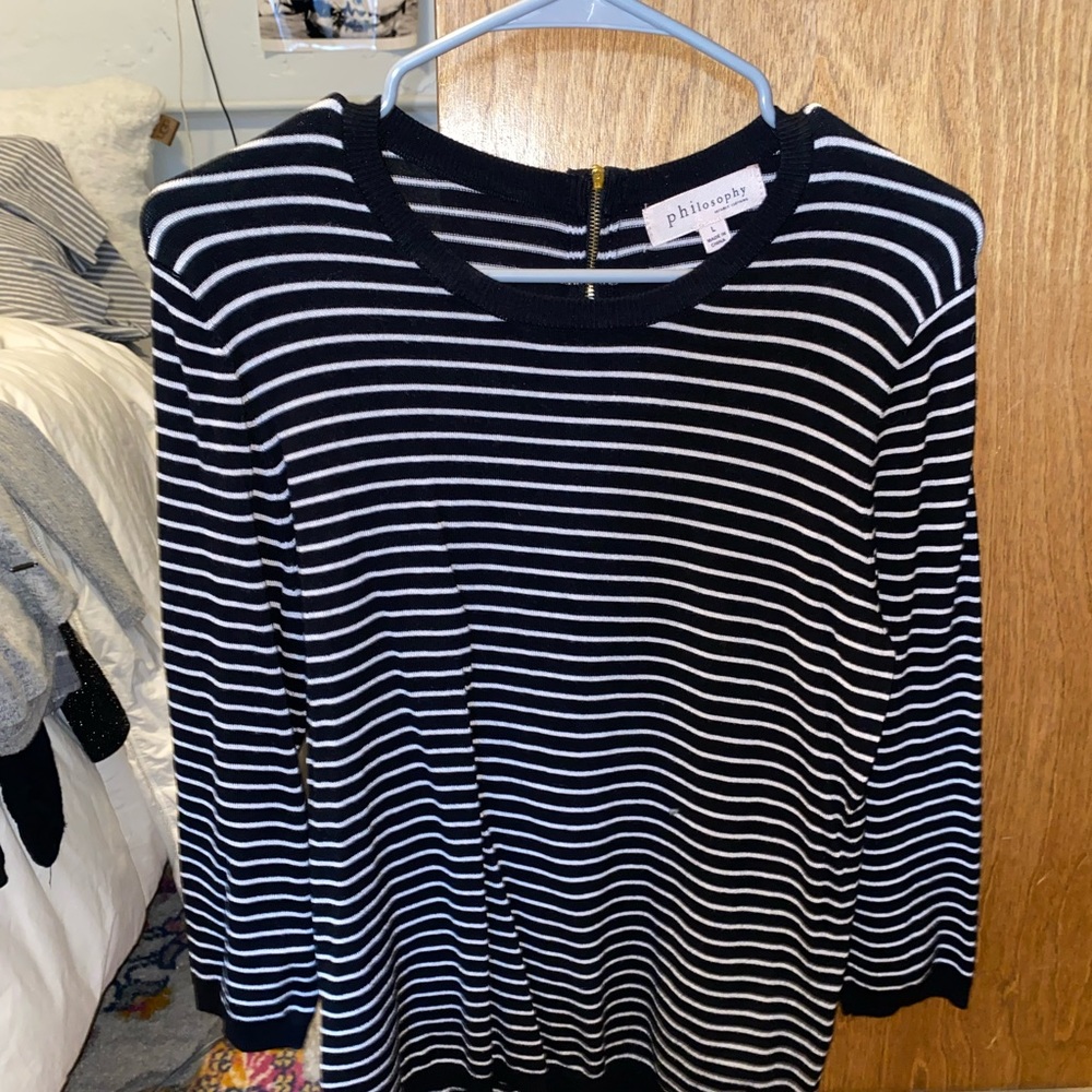 PHILOSOPHY STRIPED SWEATER